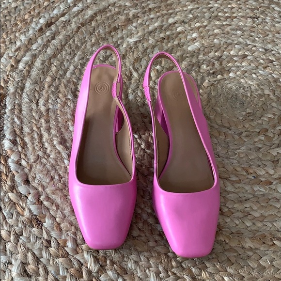 Pink Backstrap Heels - Picture 1 of 3